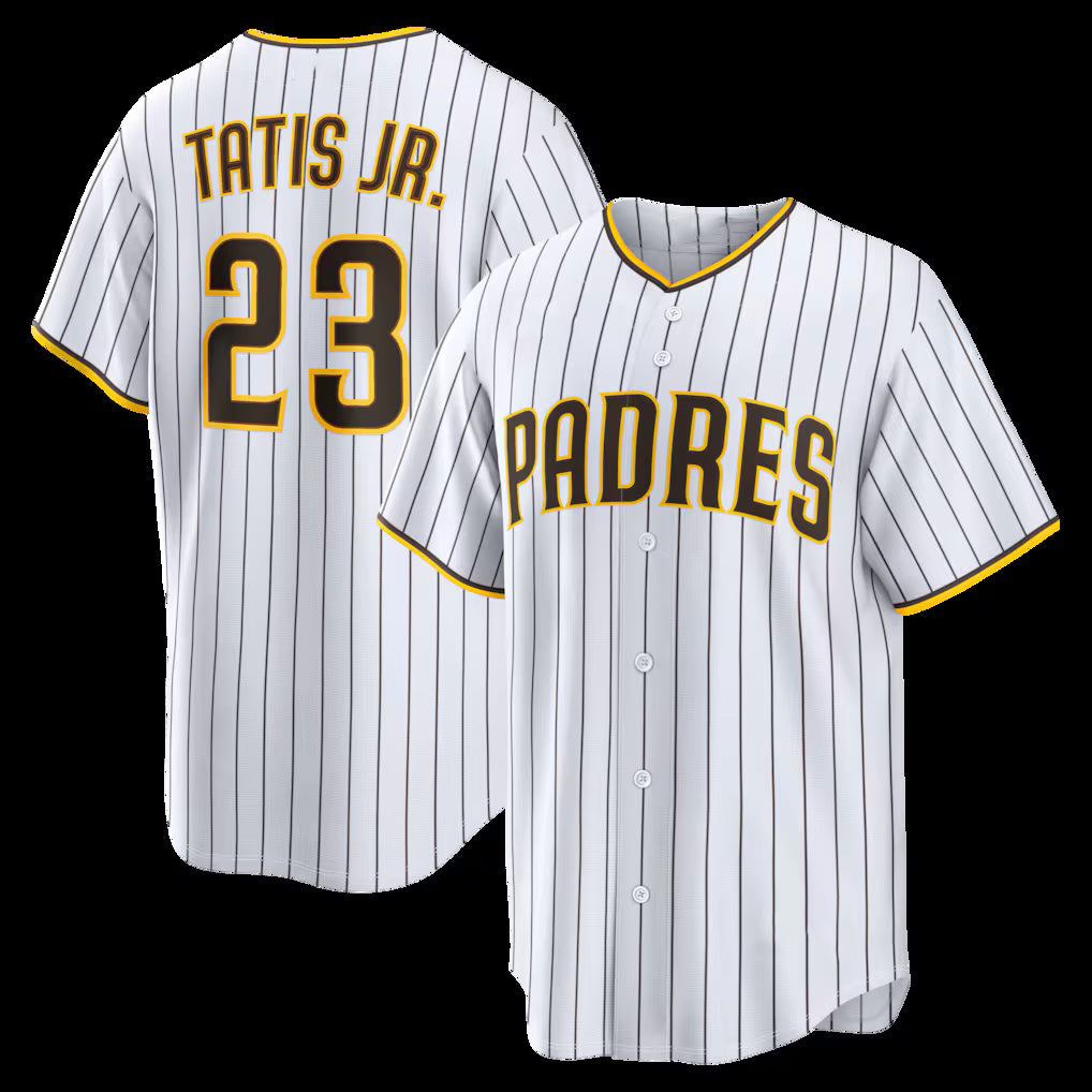 Boles  San Diego Padres #23 Fernando Tatis Jr. White  Home Replica Player Jersey