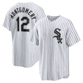 Boles  Chicago White Sox #12 Colson Montgomery White  Home Replica Jersey