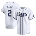 Boles Tampa Bay Rays #2 Yandy Diaz White  Home Limited Player Jersey