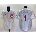 Boles  Chicago Cubs #4 Pete Crow-Armstrong White  Pinstripe 2nd Alternate Limited Stitched Jersey