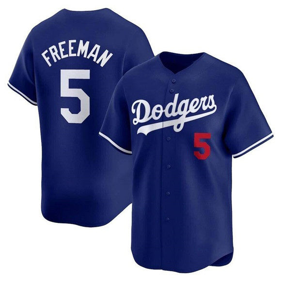Boles Los Angeles Dodgers #5 Freddie Freeman Royal  Limited Stitched Jersey 2
