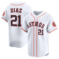 Boles Houston Astros #21 Yainer Diaz White  Home Limited Player Jersey