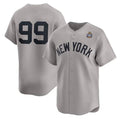 Boles  New York Yankees #99 Aaron Judge Gray  2024 World Series Limited Stitched Jersey