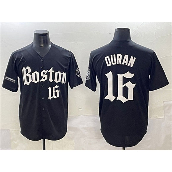 Boles Boston Red Sox #16 Jarren Duran Black  Gothic Vapor Limited Stitched Jersey