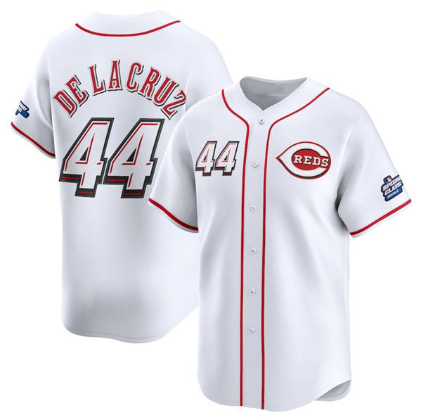 Boles Cincinnati Reds #44 Elly De La Cruz White  2025 Speedway Classic Home Limited Stitched Jersey