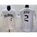 Boles  New York Yankees #2 Derek Jeter White  'Gothic Legacy Edition' Vapor Premier Limited Stitched Jersey