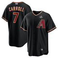 Boles A.Diamondbacks #7 Corbin Carroll Player Black World Series Replica Personalized Stitched Jerseys