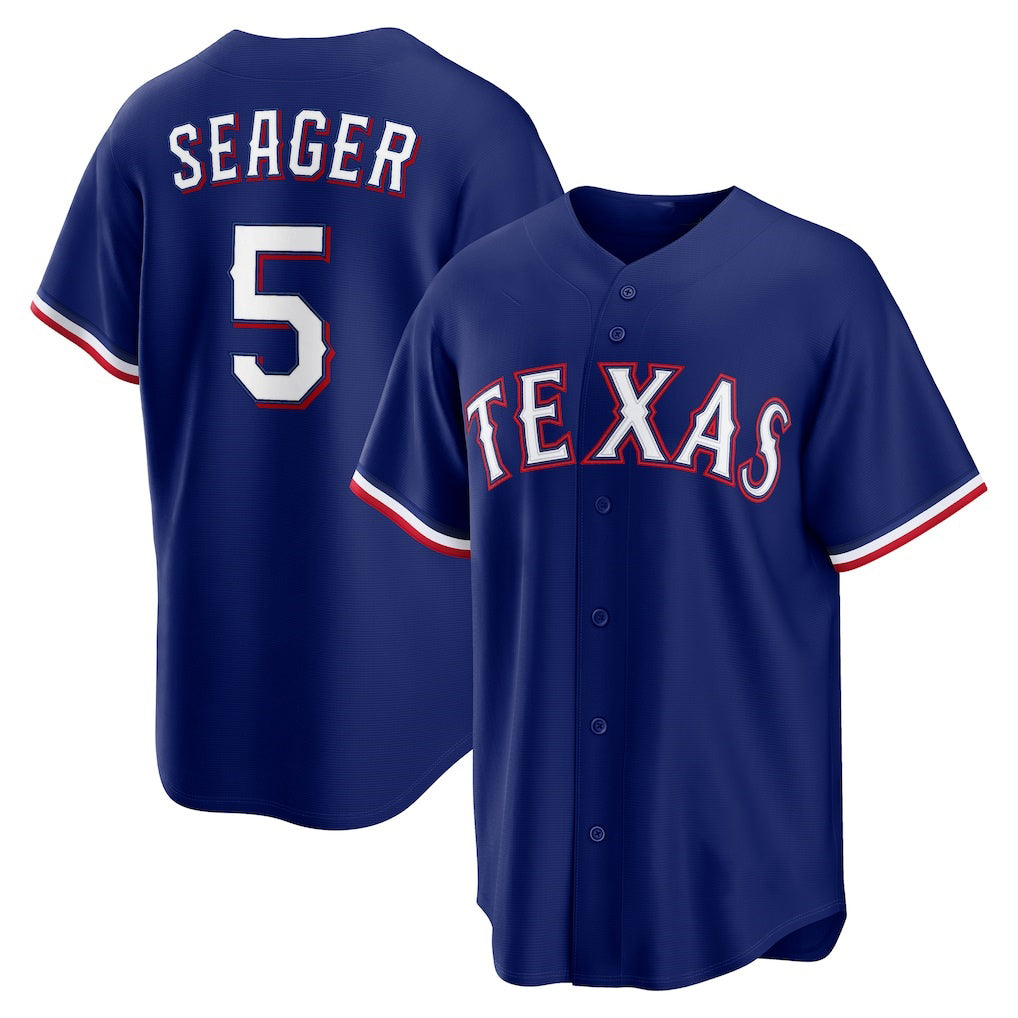 Boles Texas Rangers #5 Corey Seager Royal  Alternate 2 Replica Jersey