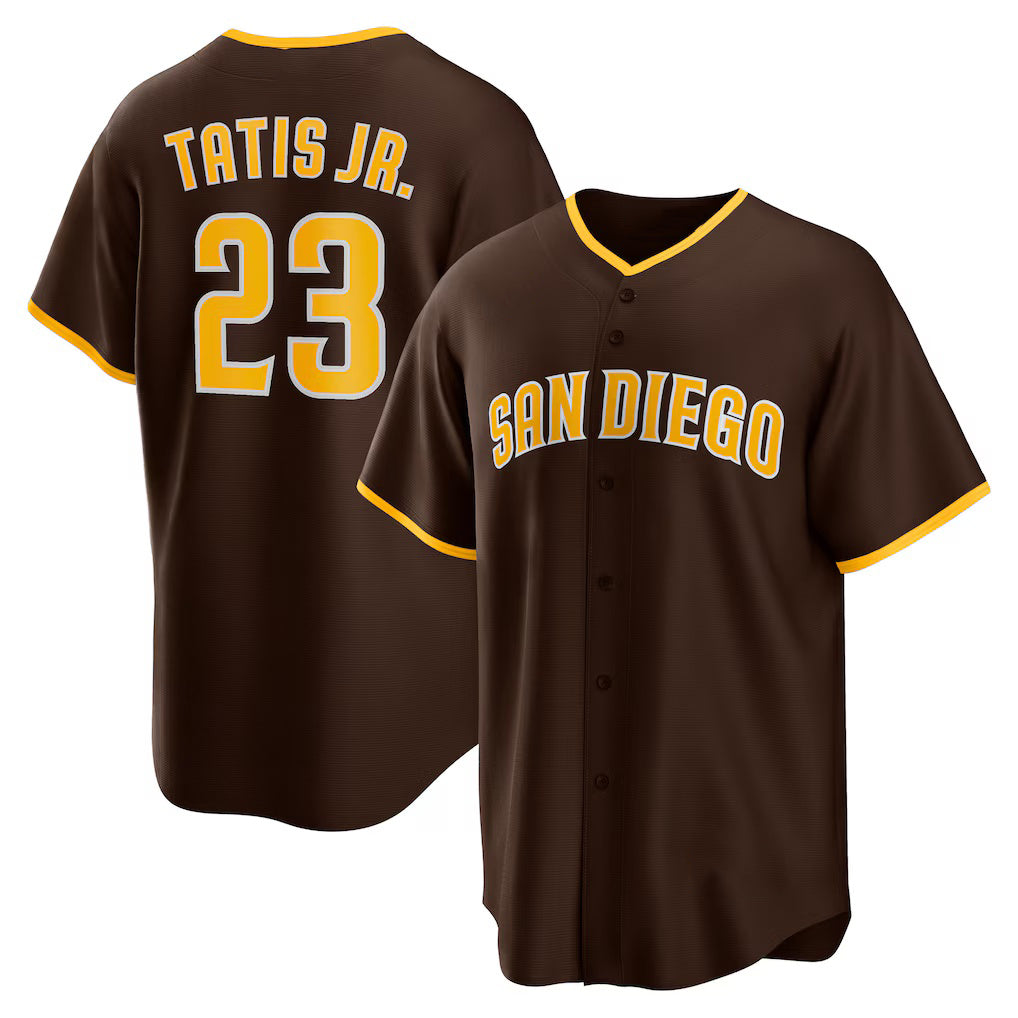 Boles  San Diego Padres #23 Fernando Tatis Jr. Brown  Alternate Replica Player Jersey