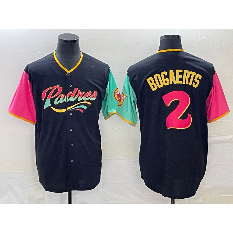 Boles  San Diego Padres #2 Xander Bogaerts 2022 Black  City Connect Cool Base Stitched Jersey