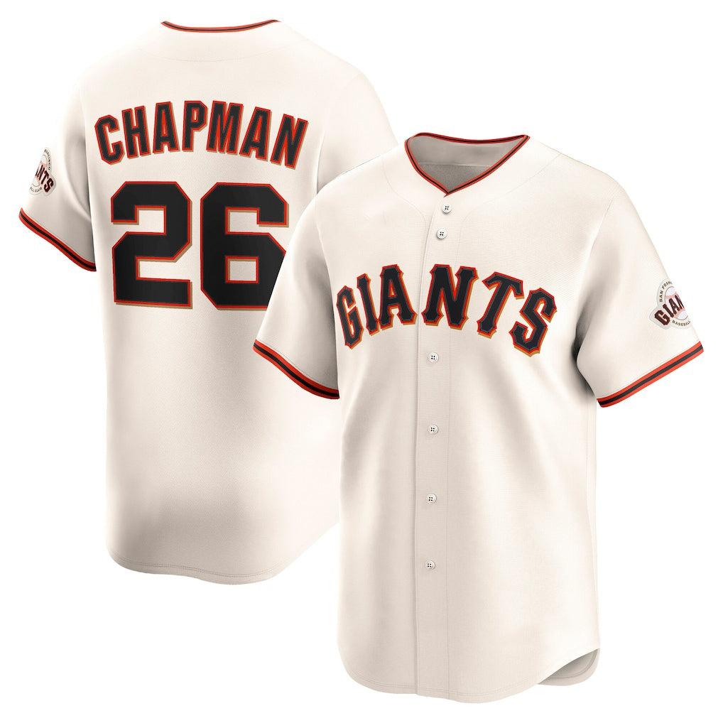 Boles  San Francisco Giants #26 Matt Chapman Cream  Home Limited Player Jersey