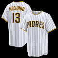 Boles  San Diego Padres #13 Manny Machado White  Home Replica Player Jersey 2
