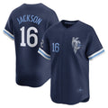 Boles  Kansas City Royals #16 Bo Jackson Navy  City Connect Retired Player Jersey