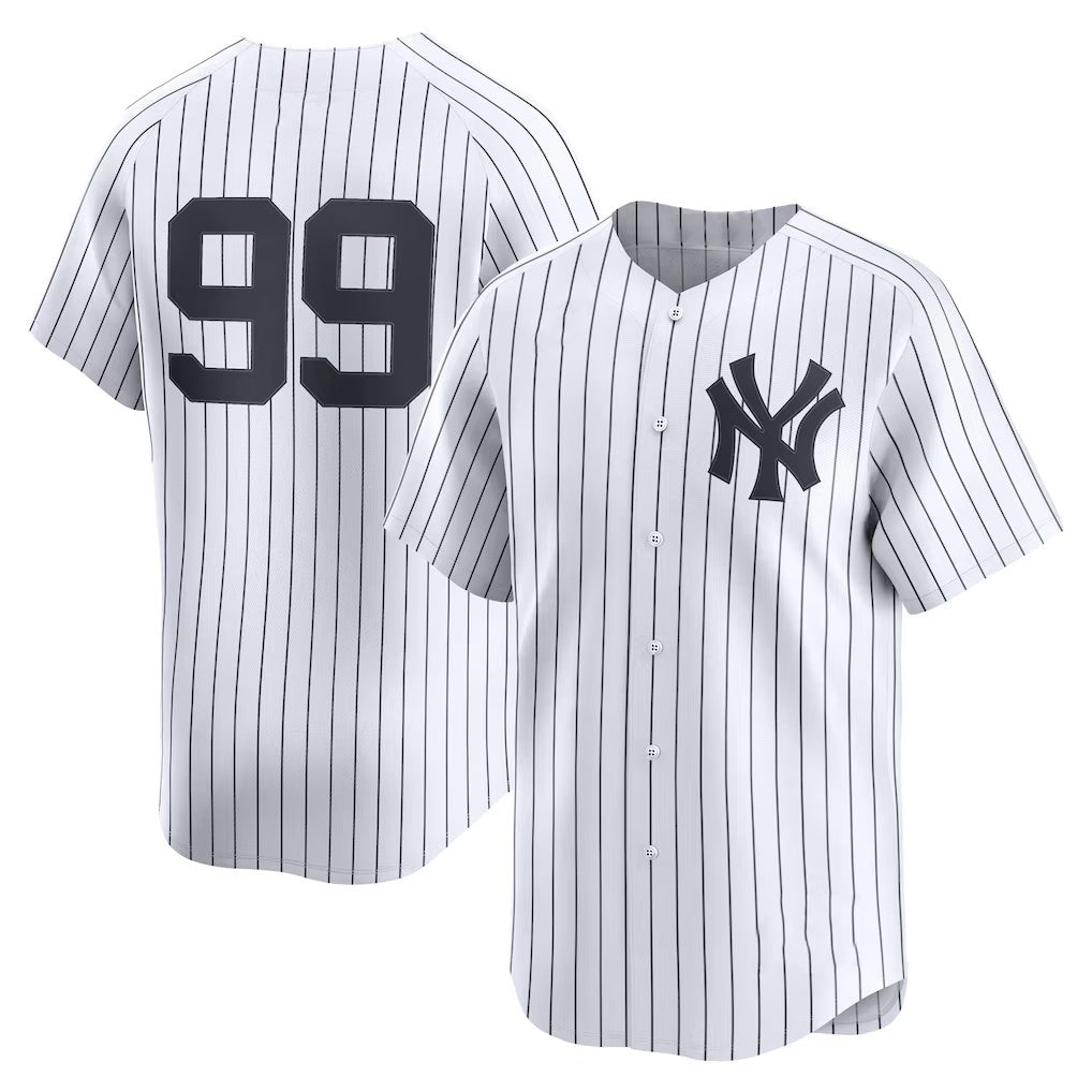 Boles  New York Yankees #99 Aaron Judge White  Home Limited Player Jersey