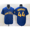 Boles Seattle Mariners #44 Julio Rodriguez Blue  2023 City Connect Cool Base Stitched Jersey