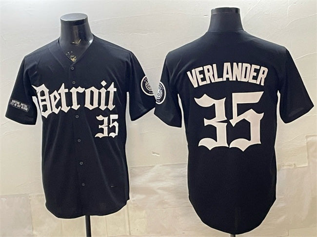 Boles Detroit Tigers #35 Justin Verlander 2026 Black  'Motor Gothic Edition' Vapor Premier Limited Stitched Jersey