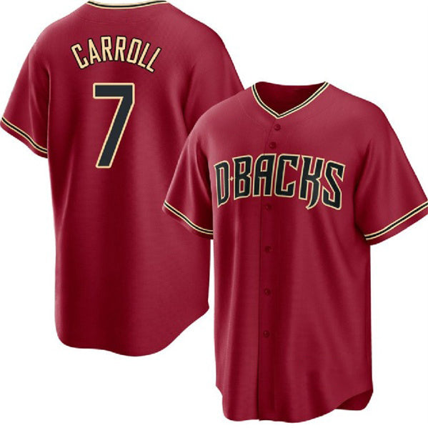 Boles  Arizona Diamondbacks #7 Corbin Carroll Red  Cool Base Stitched Jersey