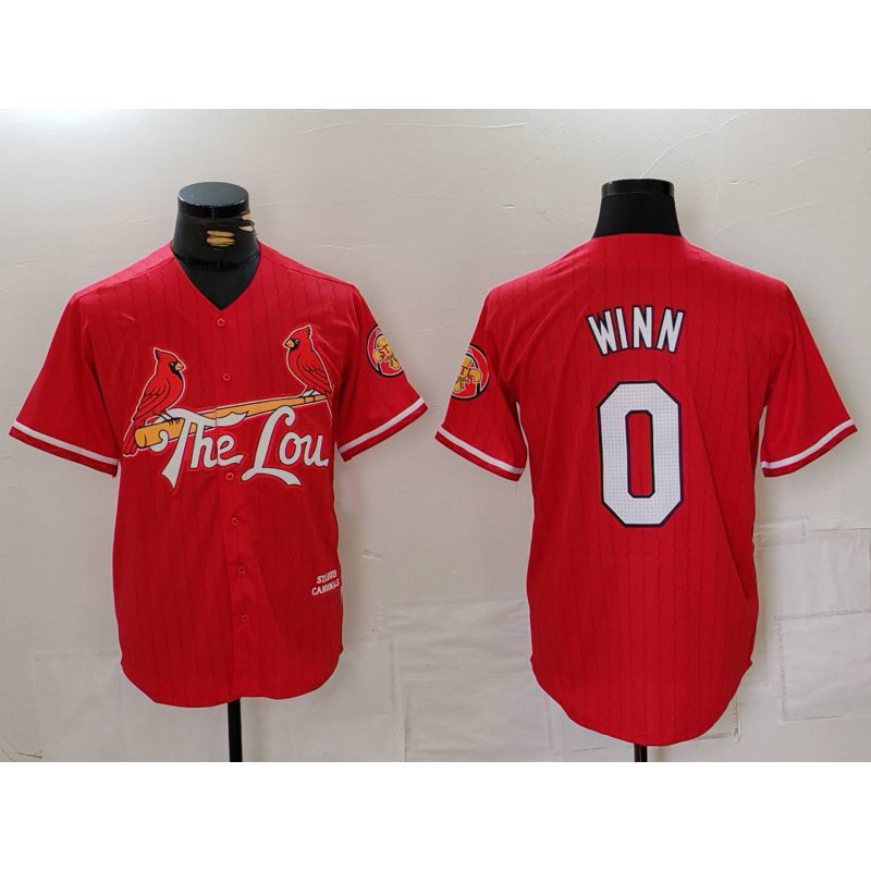 Boles St. Louis Cardinals #0 Masyn Winn Red  2024 City Connect Limited Stitched Jersey