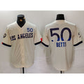 Brooklyn Dodgers #50 Mookie Betts Cream  2024 City Connect Limited Stitched Jersey
