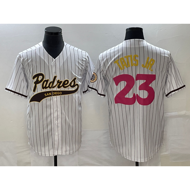 Boles  San Diego Padres #23 Fernando Tatis Jr White  NEW 2023 City Connect Cool Base Stitched Jersey 2