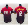 Boles  Philadelphia Phillies #12 Kyle Schwarber Red  2024 City Cool Base Jersey