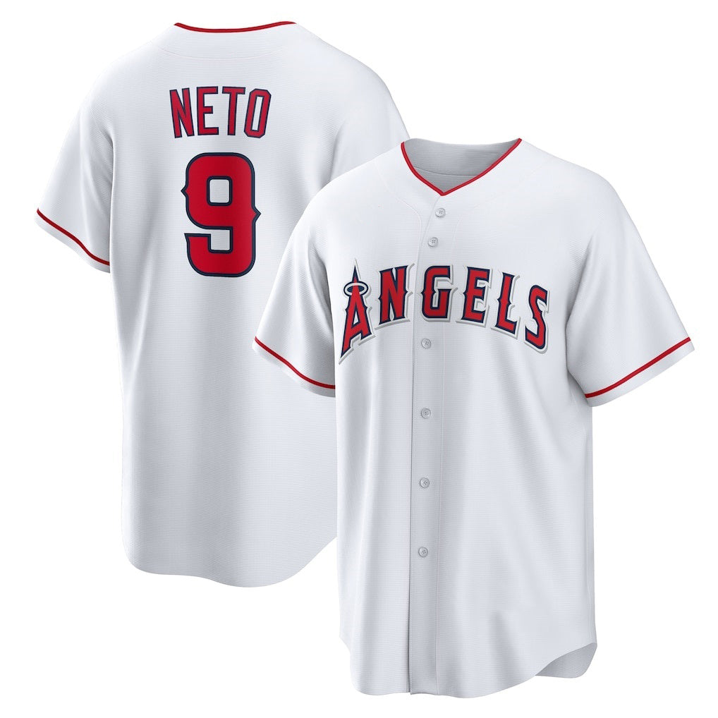 Boles Los Angeles Angels #9 Zach Neto White  Home Replica Jersey