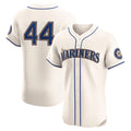 Boles Seattle Mariners #44 Julio Rodr¨ªguez Cream  Alternate 2 Elite Player Jersey