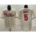 Boles  Philadelphia Phillies #5 Bryson Stott Cream  Cool Base Jersey