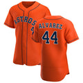 Boles Houston Astros #44 Yordan Alvarez Orange  Alternate 2020 Authentic Team Jersey