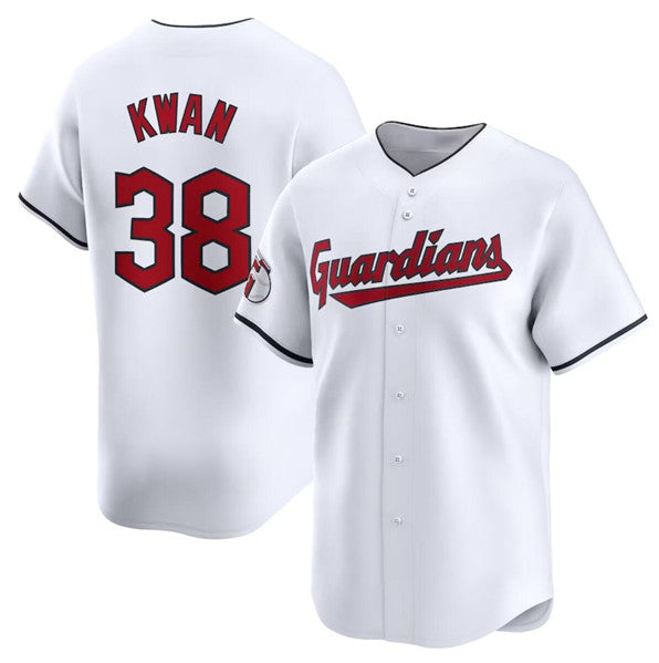 Boles  Cleveland Guardians #38 Steven Kwan White  Home Limited Stitched Jersey1