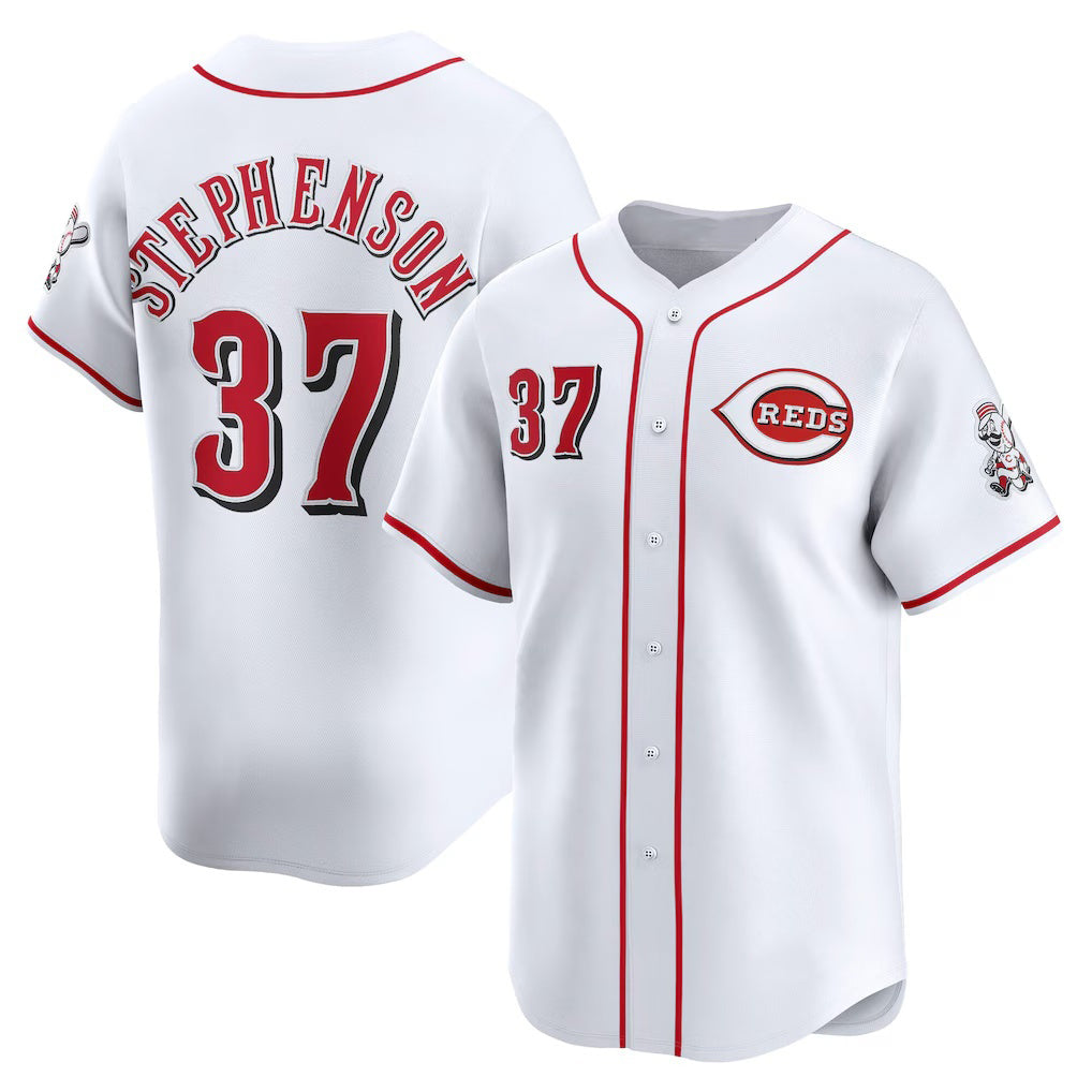 Boles Cincinnati Reds #37 Tyler Stephenson White  Home Limited Player Jersey