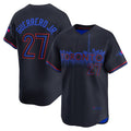 Boles  Toronto Blue Jays #27 Vladimir Guerrero Jr. Black  2024 City Connect Limited Player Jersey