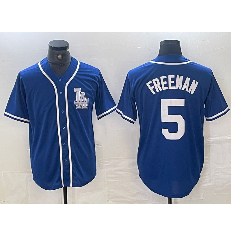 Boles Los Angeles Dodgers #5 Freddie Freeman Blue  Cool Base Stitched Jersey