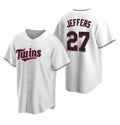 Boles  Minnesota Twins #27 Ryan Jeffers White  Cool Base Stitched Jersey