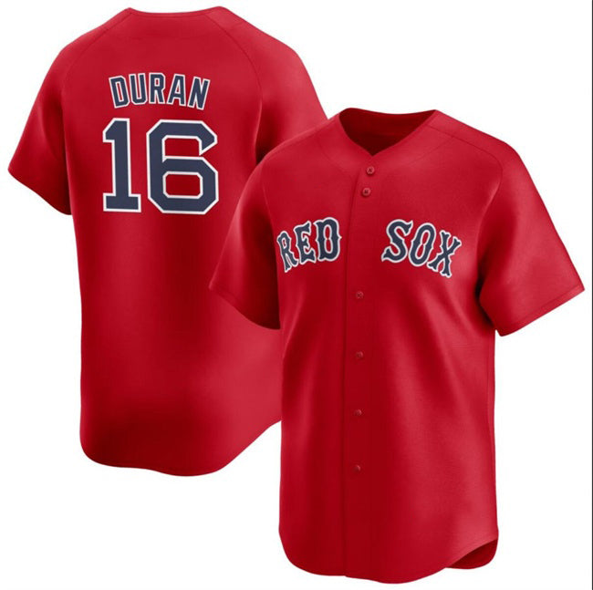 Boles Boston Red Sox #16 Jarren Duran Red  2024 Alternate Limited Stitched Jersey