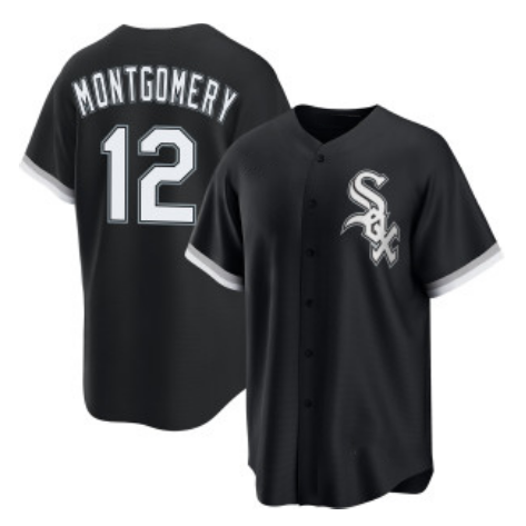 Boles  Chicago White Sox #12 Colson Montgomery Black  Cool Base Stitched Jersey
