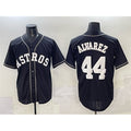 Boles Houston Astros #44 Yordan Alvarez Black  Lights Out Limited Stitched Jersey