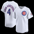 Boles  Chicago Cubs #4 Pete Crow-Armstrong White  150th Anniversary Limited Jersey