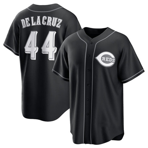 Boles Cincinnati Reds #44 Elly De La Cruz Black  Lights Out Limited Stitched Jersey