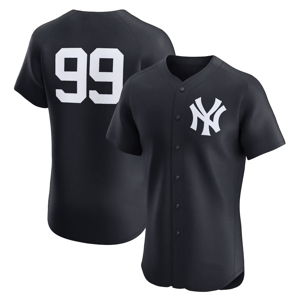 Boles  New York Yankees #99 Aaron Judge Navy  Alternate 2 Elite Jersey