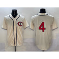 Boles  Chicago Cubs #4 Pete Crow-Armstrong Cream  Field of Dreams Cool Base Stitched Jersey
