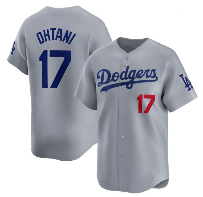 Boles Los Angeles Dodgers #17 Shohei Ohtani Gray  Cool Base Stitched Jersey 1