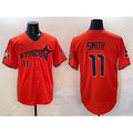 Boles Houston Astros #11 Cam Smith Orange  2025 City Connect With Texas Patch Limited Stitched Jersey