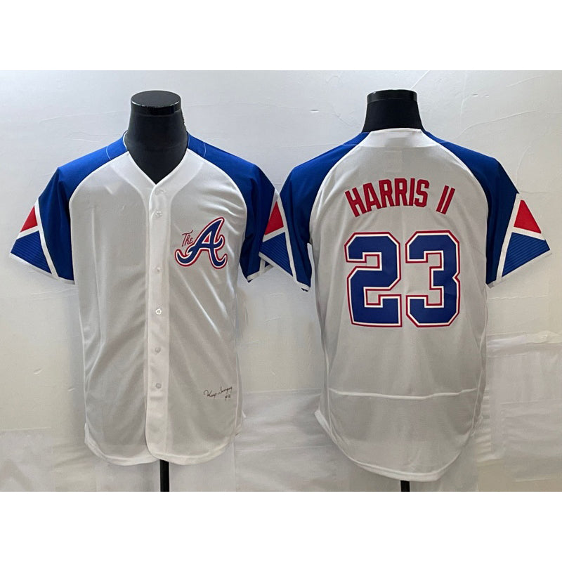 Boles Atlanta Braves #23 Michael Harris II White  2023 City Connect Flex Base Stitched Jersey