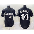 Boles Cincinnati Reds #44 Elly De La Cruz Black  'Gothic Queen City Edition' Vapor Premier Limited Stitched Jersey