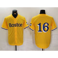 Boles Boston Red Sox #16 Jarren Duran Gold  City Connect Stitched Jersey