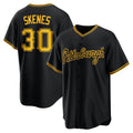 Boles  Pittsburgh Pirates #30 Paul Skenes Black  Alternate 2 Replica Jersey