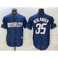 Boles Detroit Tigers #35 Justin Verlander Navy  2024 City Connect Cool Base Limited Stitched Jersey
