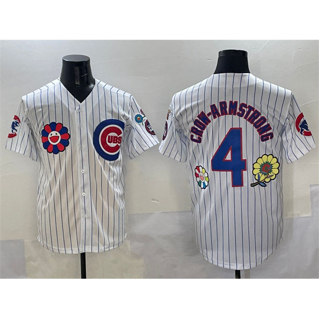 Boles  Chicago Cubs #4 Pete Crow-Armstrong White  2025 Tokyo Series Limited Stitched Jersey