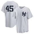 Boles  New York Yankees #45 Gerrit Cole White  Home Replica Player Name Jersey